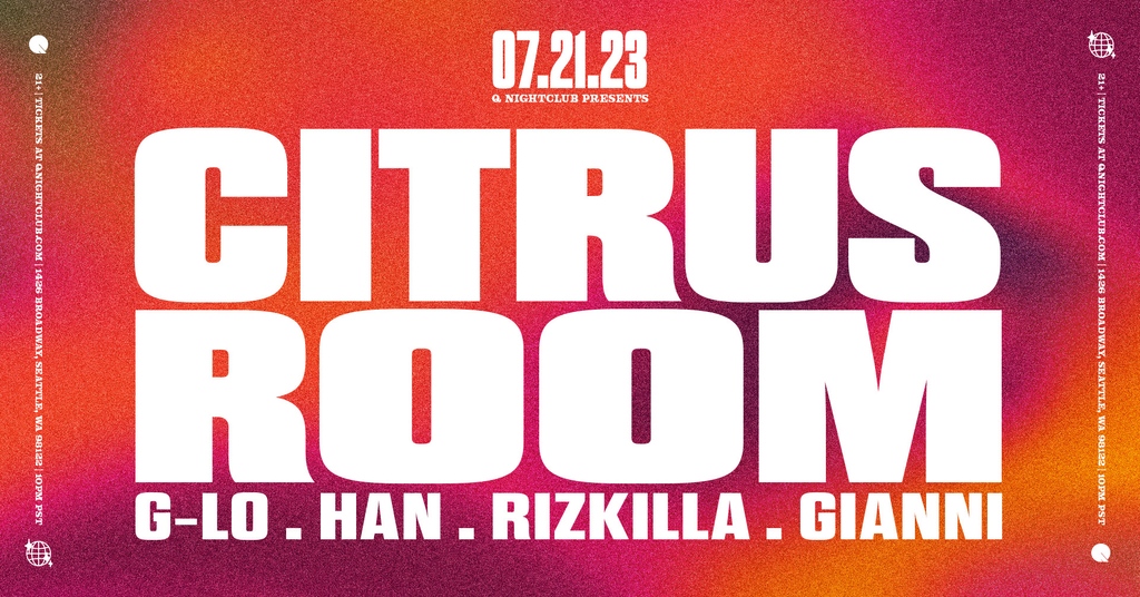 🚨JUST ANNOUNCED🚨
A healthy dose of @CitrusRoom is all you need this summer! With music curated by <a href="/angelololo/">Lo</a>, <a href="/jonpcorpuz/">H A N</a>, Rizkilla, &amp; <a href="/GDotCarter_2/">gianni</a>. Save the date: July 21st. 🧡🍊

🎫 tinyurl.com/2aah8e5e