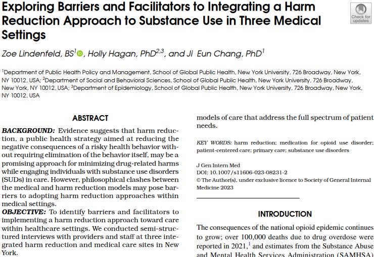 JGIM Journal of General Internal Medicine (@journalgim) on Twitter photo This qualitative study examines barriers and facilitators to implementing a harm reduction approach to care in three medical settings using the Consolidated Framework for Implementation Research. @Zlindenfeld <a href="/nyupublichealth/">nyupublichealth</a> #SUD #OUD #opioid #primarycare link.springer.com/article/10.100… This qualitative study examines barriers and facilitators to implementing a harm reduction approach to care in three medical settings using the Consolidated Framework for Implementation Research. @Zlindenfeld <a href="/nyupublichealth/">nyupublichealth</a> #SUD #OUD #opioid #primarycare link.springer.com/article/10.100…
