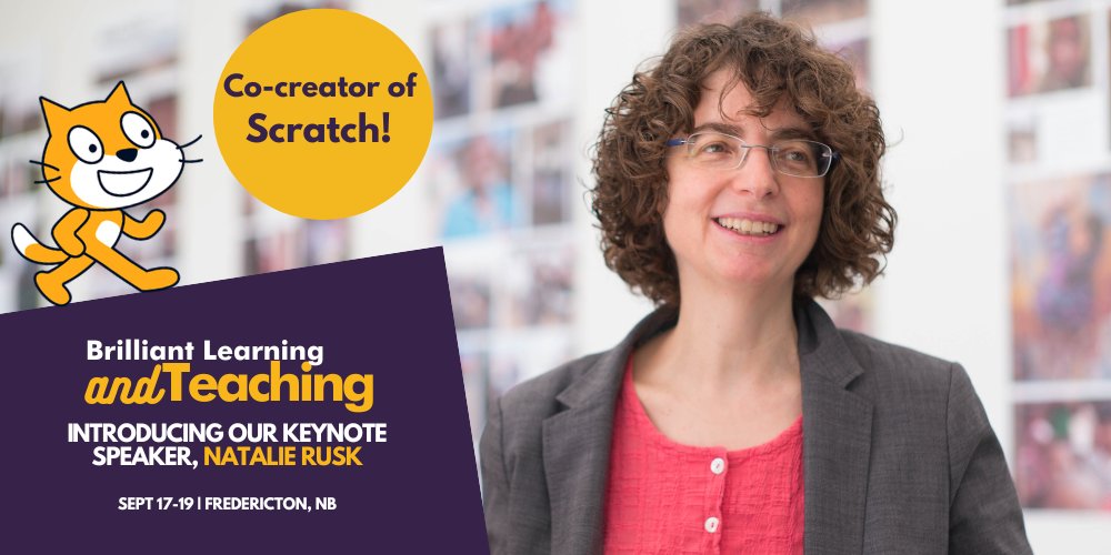 Brilliant Labs / Labos Créatifs (@brilliant_labs) on Twitter photo 🌟 Exciting News about the #BLRetreat! 🎉
Introducing Natalie Rusk, #KeynoteSpeaker at the Learning & Teaching Retreat!
Natalie Rusk @nrusk1, co-founder of <a href="/scratch/">Scratch Team</a>, has empowered learners through #Coding.
Save the dates sep 17-19. Register today👉 buff.ly/43xFBqw 🌟 Exciting News about the #BLRetreat! 🎉
Introducing Natalie Rusk, #KeynoteSpeaker at the Learning & Teaching Retreat!
Natalie Rusk @nrusk1, co-founder of <a href="/scratch/">Scratch Team</a>, has empowered learners through #Coding.
Save the dates sep 17-19. Register today👉 buff.ly/43xFBqw