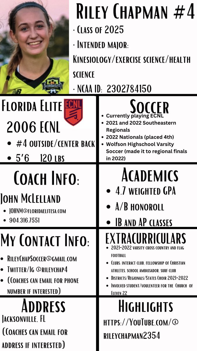 As June 15th is less than 24 hours I wanted to share any information colleges may be interested in again!
#colllegesoccer #june15 #womenssoccer #collegeathletics #soccerinfo #recruiting #almosttime