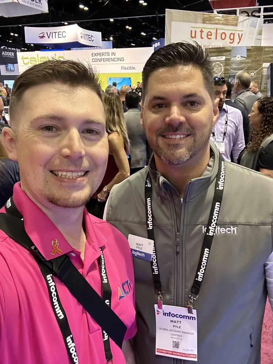 BradWilbanksCTS's tweet photo. More #AVselfies from #InfoComm23 https://t.co/nrJwQ3LkPq