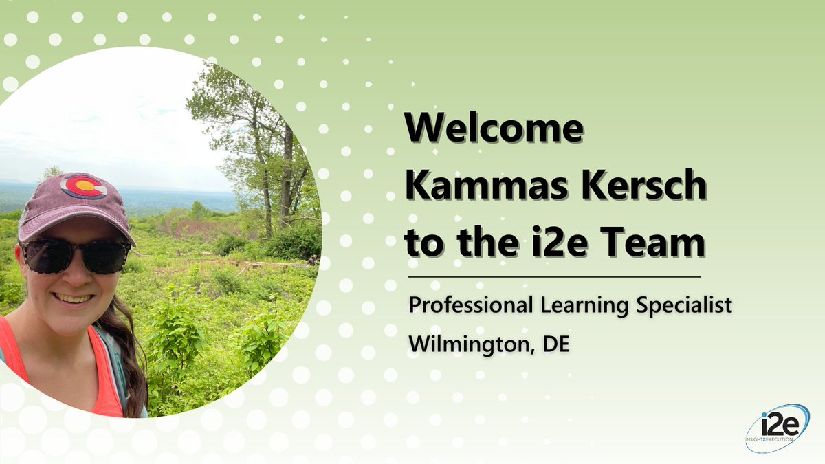 i2eEDU's tweet photo. Welcome @KammasKersch to the #i2eTeam! π
Kammas enjoys seeing the opportunities technology provides and how it inspires students to become creators and innovators.π»
#EdTech https://t.co/1vGCA7fz2R