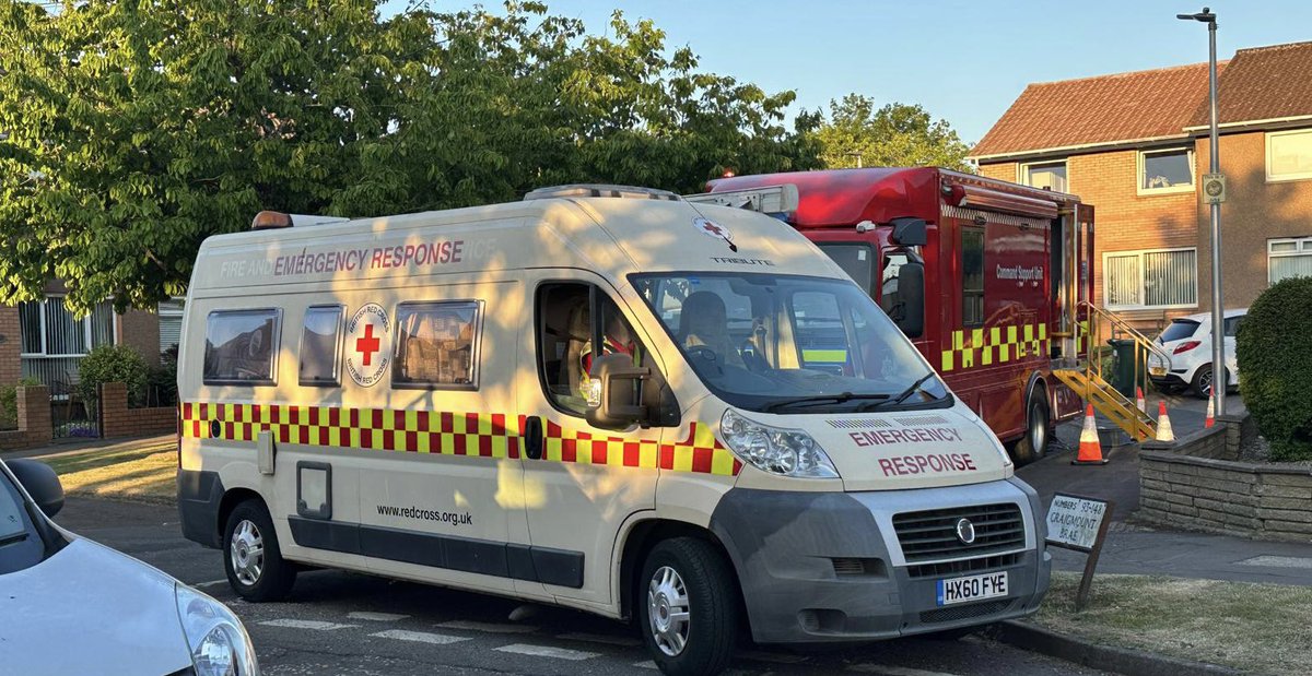 BRC_ERScotland's tweet photo. Our Emergency Response Teams are in attendance providing support to those that have been displaced by a fire at a property on Craigmount Brae, Edinburgh. https://t.co/TIKtB6sRap