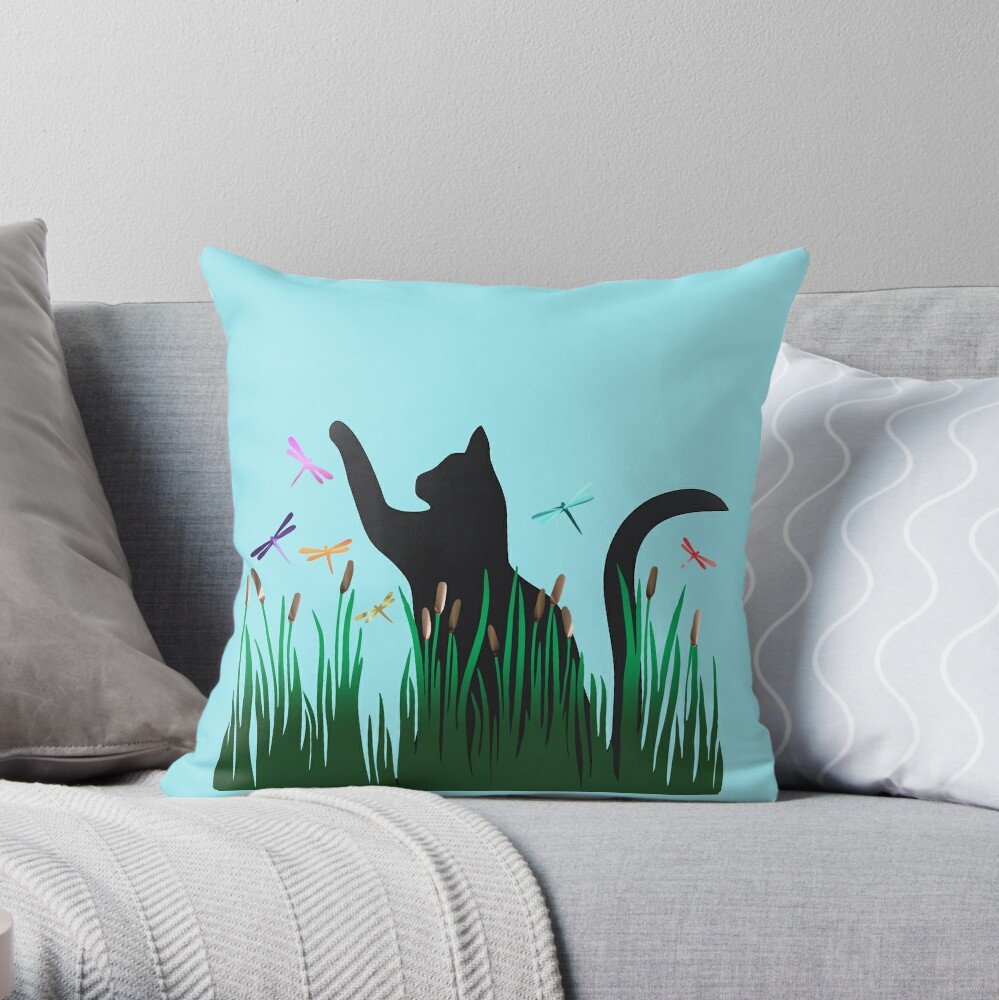 Cat & Dragons Throw Pillow 
#Cat #cats #catsontwitter #CatsOfTwitter #WhiskersWednesday #WhiskerWednesday #throwpillows #pillows #homedecor #Home 
redbubble.com/i/throw-pillow…