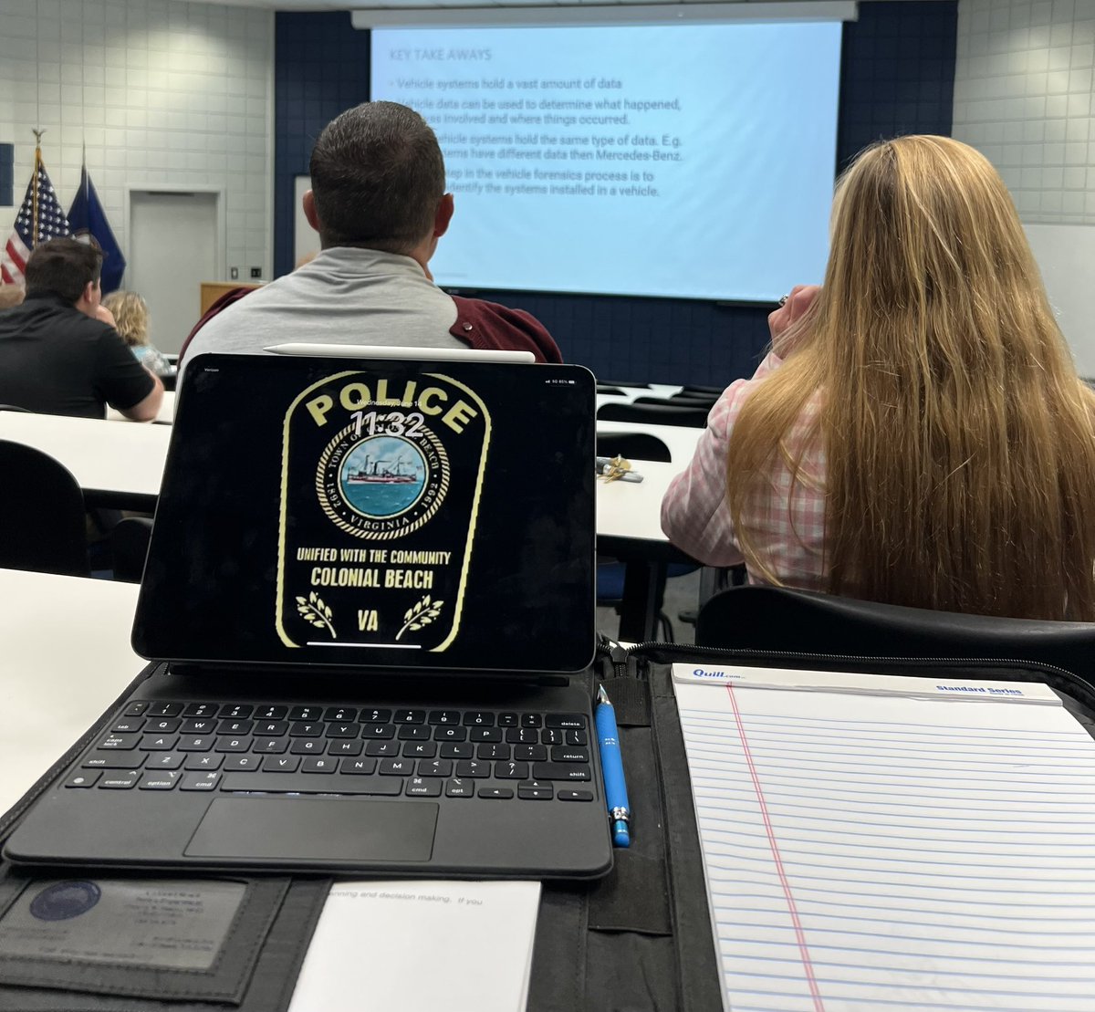 I am proud to be attending the Law Enforcement Tech  summit today at the Virginia State Police Training Academy.  Having the oppurtunity to learn what new technologies are available from trusted vendors and new vendors.  Always looking for ways to better serve the community.