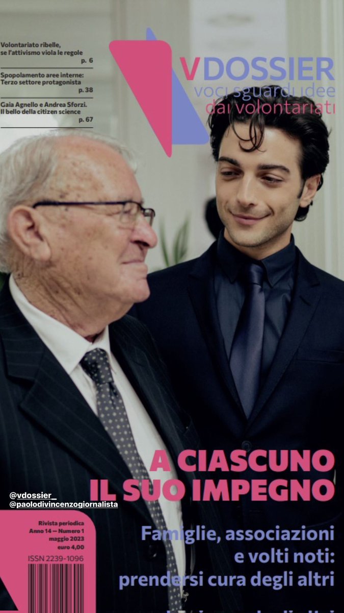ilvoloversinte's tweet photo. Gianluca Ginoble: come essere un esempio per i giovani
Intervista su #vdossier voci,sguardo,idee dai volontariati.👇
https://t.co/GjYImezWsf
Foto fal profilo Instagramstories ufficiale di @GianGinoble
#gianlucaginoble #ilvolo https://t.co/m1h4LTpZsC