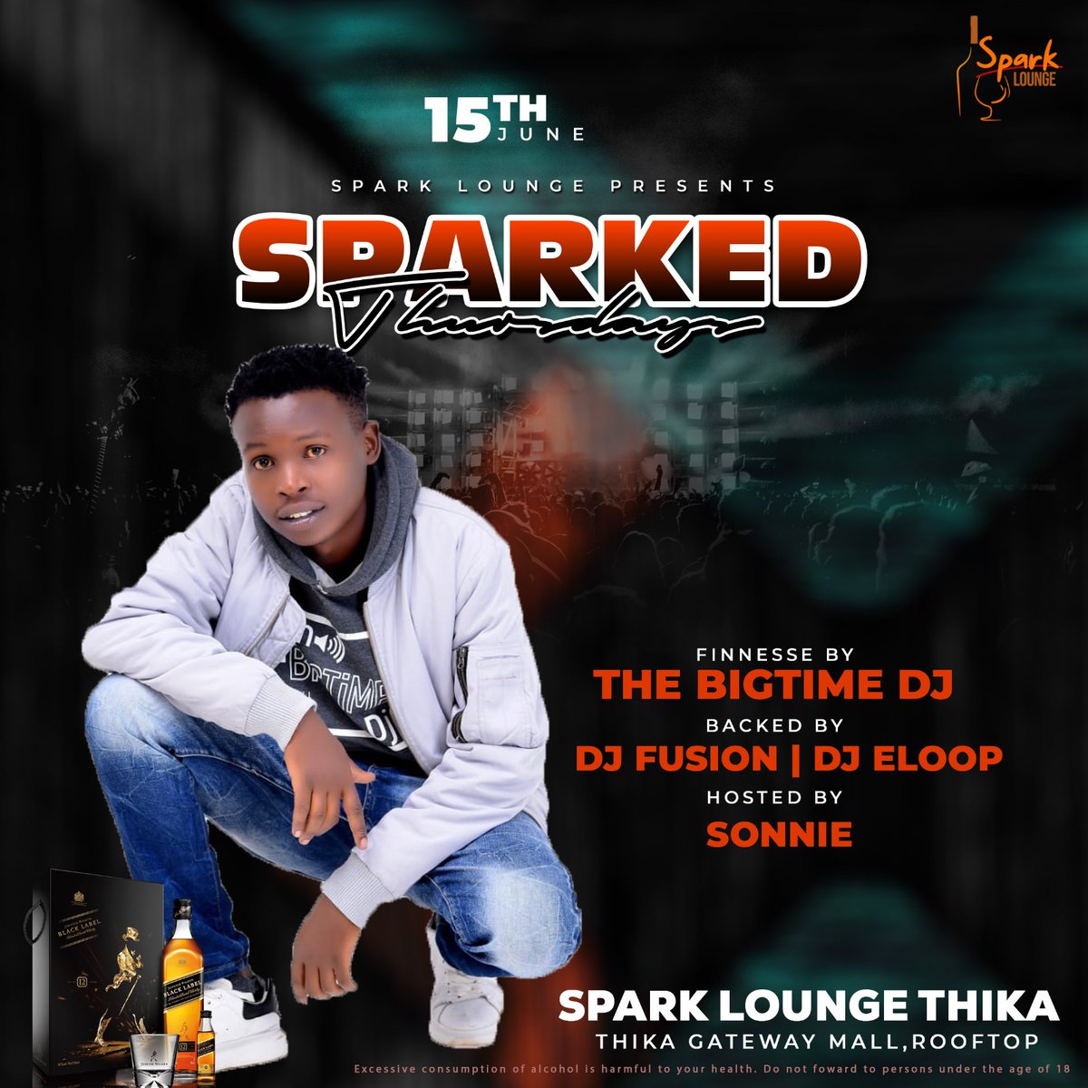 I_amCyrus's tweet photo. Just in case you are looking for a perfect plan to usher in the weekend, look no further coz I have an action packed night pale Thika @spark.lounge .... I'll b turning up the heat come thru come thru #BigtimeDj https://t.co/lEJUJWjnXN