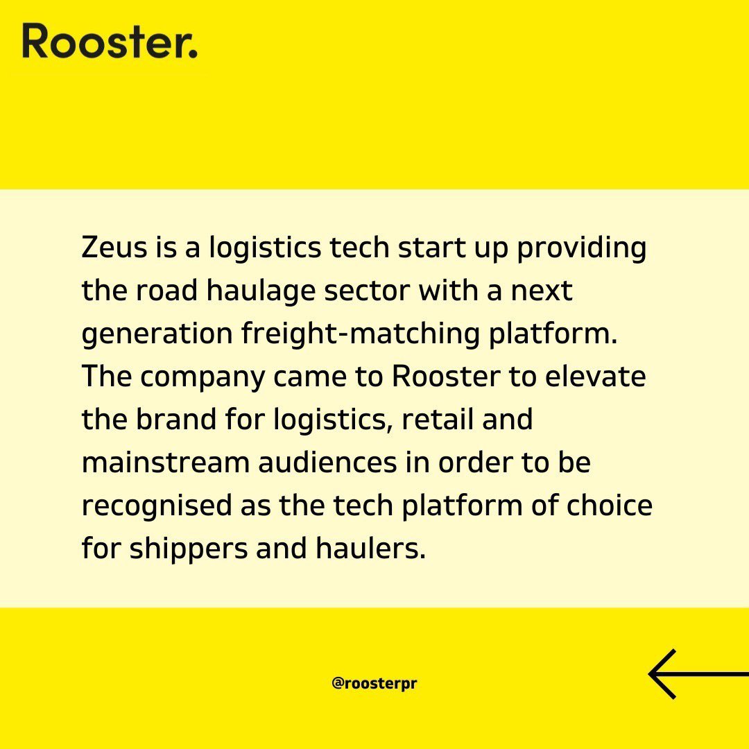 RoosterPR's tweet image. Our creative PR strategy with @ZeusFreight, pioneering freight technology and sustainable freight transport provider, has held up our client as a voice for the industry on critical issues. 

Swipe to see the results we generated👉

#clientcasestudy