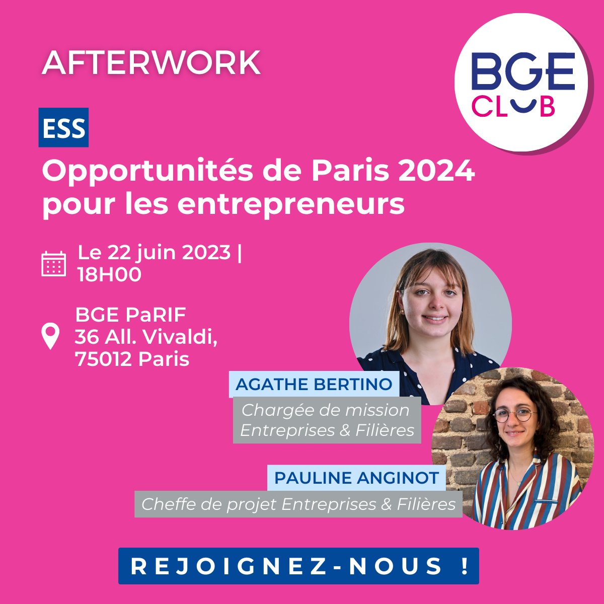 BGEPaRIF's tweet photo. Les Jeux de #Paris2024 arrivent avec de nombreuses opportunités pour les entrepreneurs ! Venez découvrir comment accéder aux marchés potentiels et proposer vos solutions innovantes : https://t.co/h56sMMMhNz
#EntreprendreAvecBGE #CréationdEntreprise #BGEClub #ESS https://t.co/kuuGPMspI9