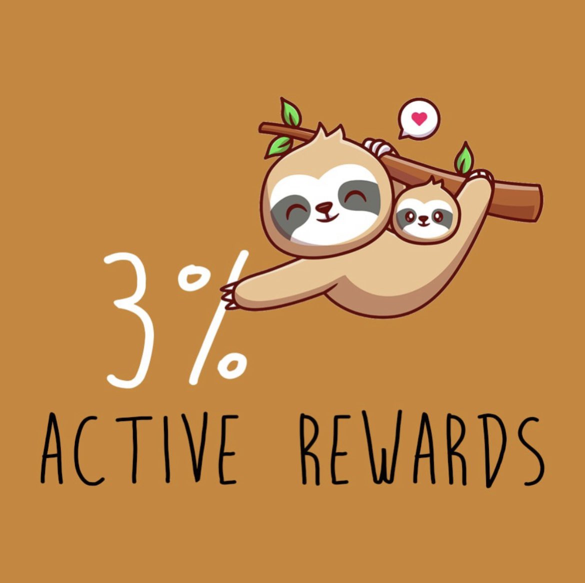 Sloth_meme_'s tweet photo. 🦥 #SLOTH 🦥
Feeling lazy ? enjoy the 3% active rewards while you hold $SLOTH
#BSC #SLOTH #LazyTrack #BNB https://t.co/RBSKmQZ0cC
