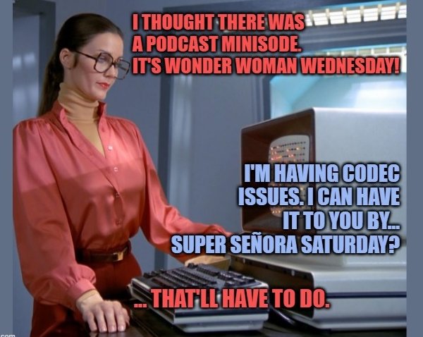 Technical difficulties - please stand by!
#wonderwomanwednesdays #wonderwomanwednesday #wonderwoman #wednesday #lyndacarter #wonderwomancosplay #cosplayer #podcast #classictv #cosplayers