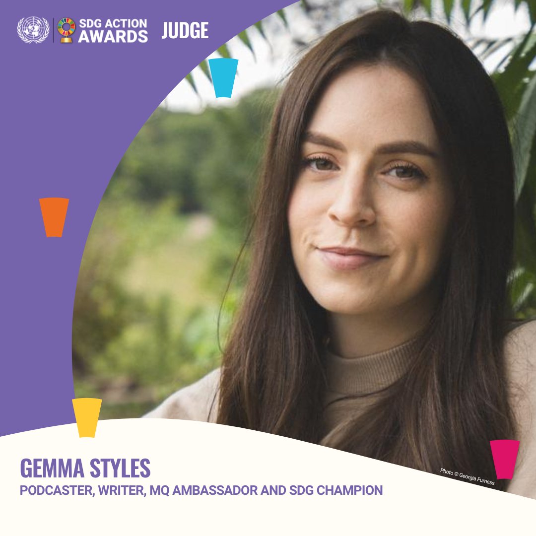 🥳 We're delighted to announce @GemmaAnneStyles, Podcaster, Writer, @MQmentalhealth Ambassador & SDG Champion, as one of our 2023 UN #SDGAwards Judges. Register to watch the @SDGaction Awards Ceremony online & learn more about our Panel of Judges at sdgactionawards.org