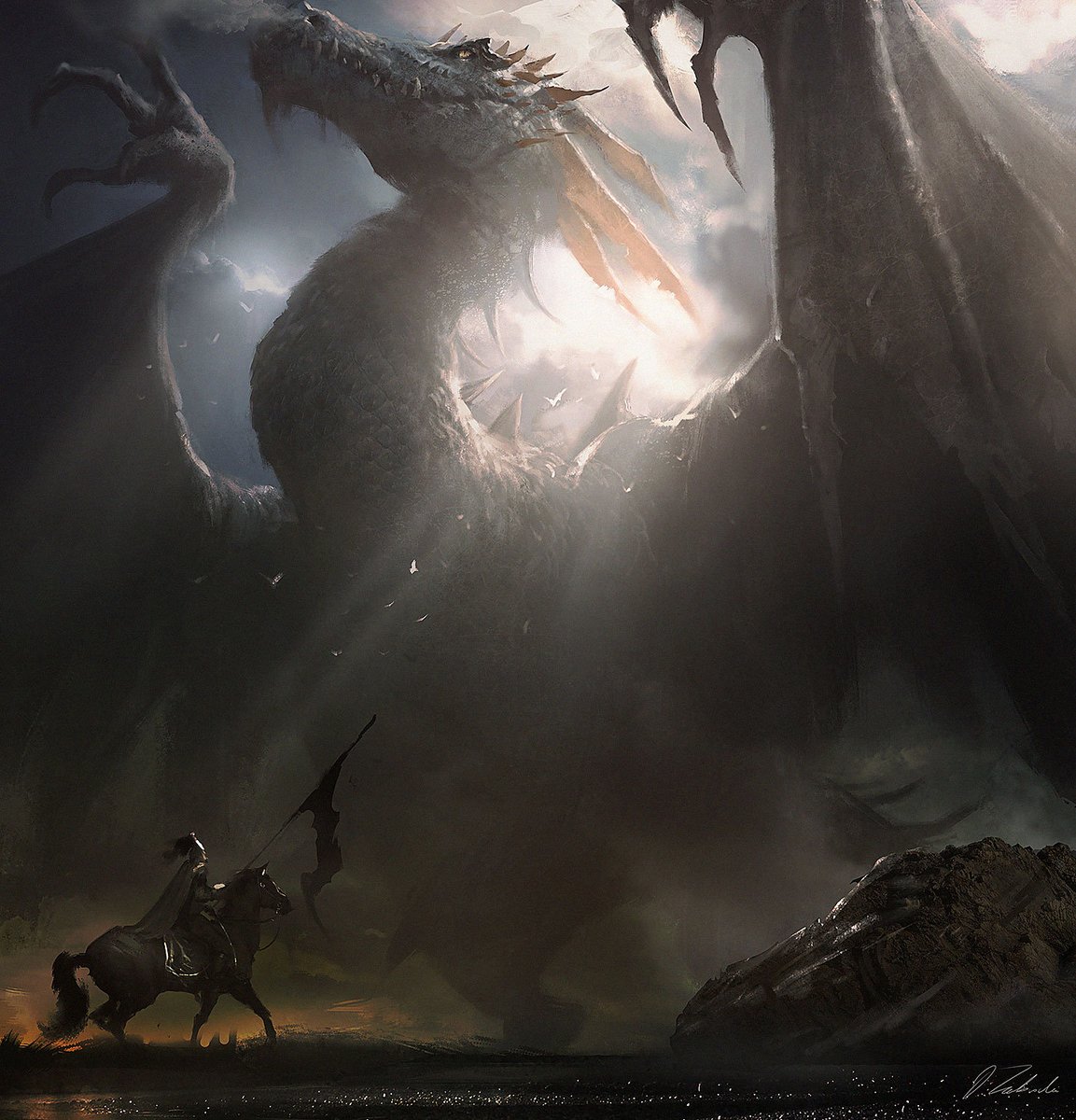 「DRAGONS  (Pool in the comments)」|Darek Zabrockiのイラスト
