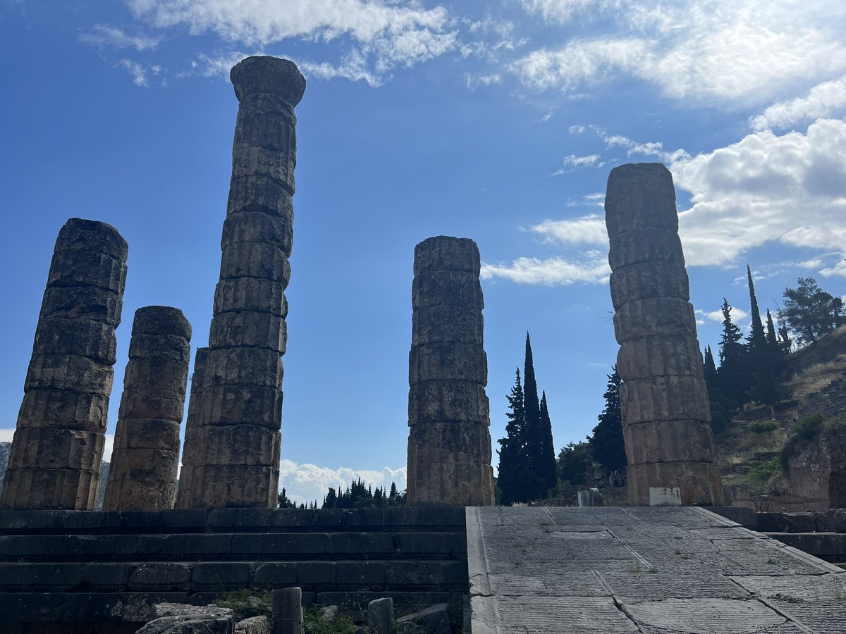 geowithzio's tweet photo. Embrace Greek history with a tour of Delphi and the Oracle. In-depth explanations from our tour guide. She made the Greek gods come alive. #EFTour https://t.co/6uAlK77HzP