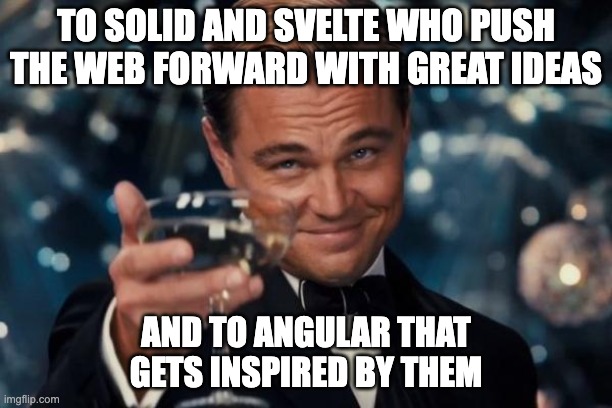 Enea_Jahollari's tweet image. Cheers to @solid_js and @sveltejs for bringing web forward 🍻 Also to @angular who doesn&apos;t fall behind 🚀

#angular #solidjs #svelte
