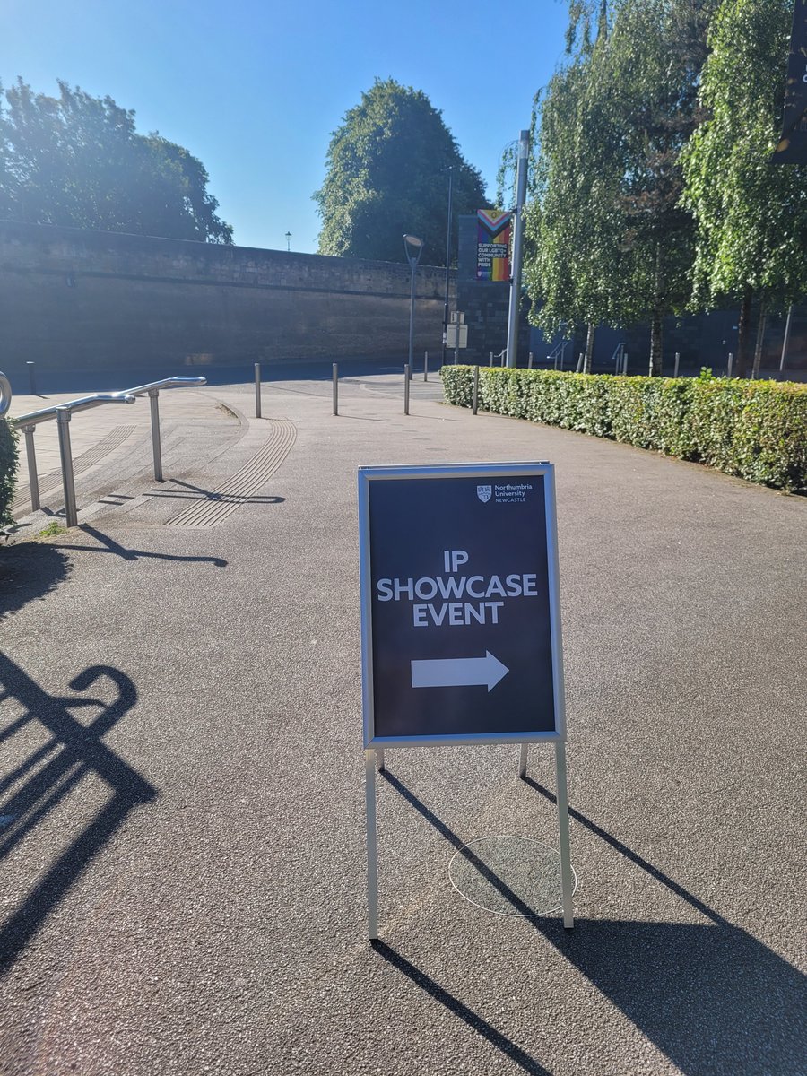 Chelsea_Brain's tweet photo. A beautiful day on campus for @NorthumbriaUni's first IP Showcase. We're all gathered to show off technologies and future spin-outs in the pipeline. Excellent, inspiring pitches and external speakers. #researchcommercialisation #northeastpowerhouse #takeontomorrow @Northern_Acc https://t.co/MDM0SQeshf