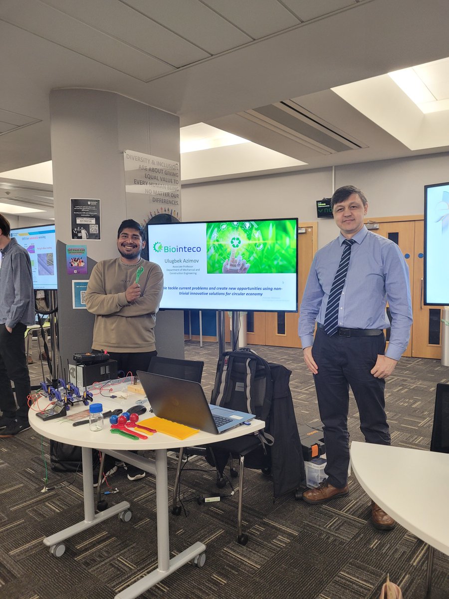 Chelsea_Brain's tweet photo. A beautiful day on campus for @NorthumbriaUni's first IP Showcase. We're all gathered to show off technologies and future spin-outs in the pipeline. Excellent, inspiring pitches and external speakers. #researchcommercialisation #northeastpowerhouse #takeontomorrow @Northern_Acc https://t.co/MDM0SQeshf