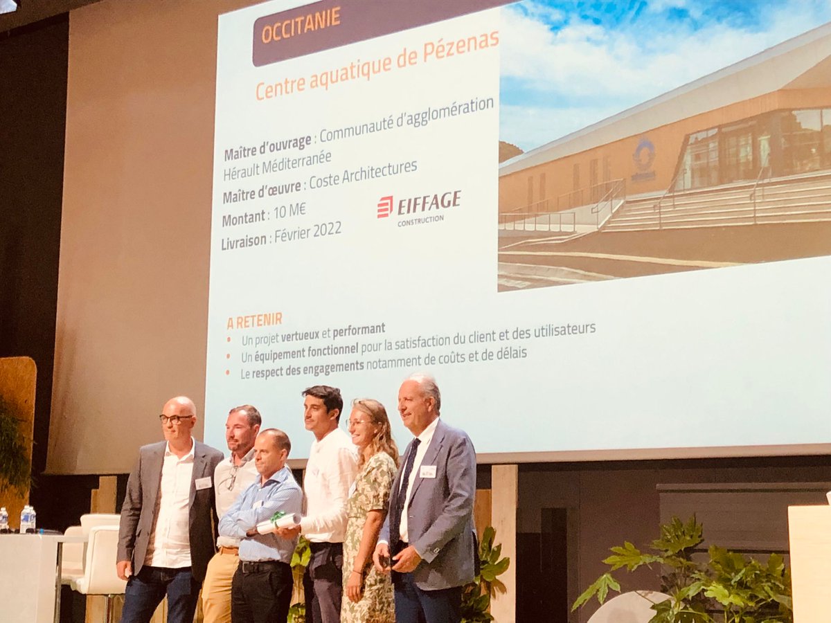 EgfBtp's tweet photo. 6⃣ème Lauréat du #concours : OCCITANIE
@eiffage Construction pour l’opération de reconstruction de la piscine de @VilledePezenas (34).
#Renconstruction2023 #Innomondurable #Renovation #Innovation #durable https://t.co/fM6vK9s84M