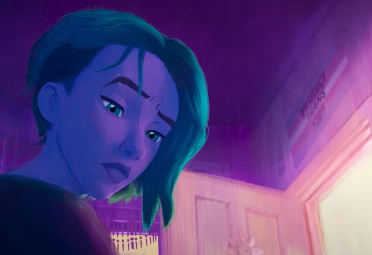 LeQGdesSupers's tweet photo. 🚫‘Spider-Man: #AcrossTheSpiderVerse’ a été banni à travers le Moyen-Orient en raison de la présence du drapeau "protect trans kids" dans le film.

(Source: https://t.co/xWtS5ZT4sg) https://t.co/5O33S4HQ6D