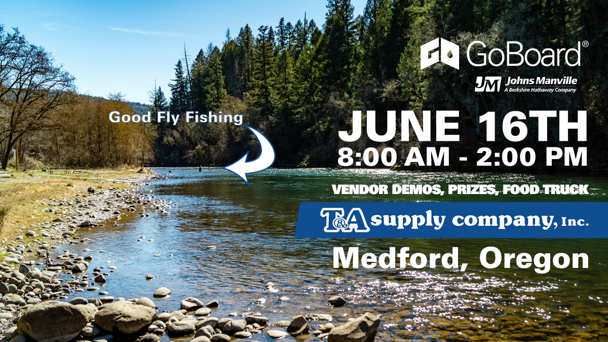 jmgoboard's tweet photo. Ask us how you can save time and money on every #tileproject at 
T &amp; A Supply - Medford Oregon
FRIDAY, JUNE 16th, from 8:00 AM to 2:00 PM
🗺️ Directions to T&amp;A Supply Medford: https://t.co/ZlHpz7Bk5A

#tileinstallation #bathroomtile #tileshower #buildingmaterials https://t.co/gS5lz0TPn5