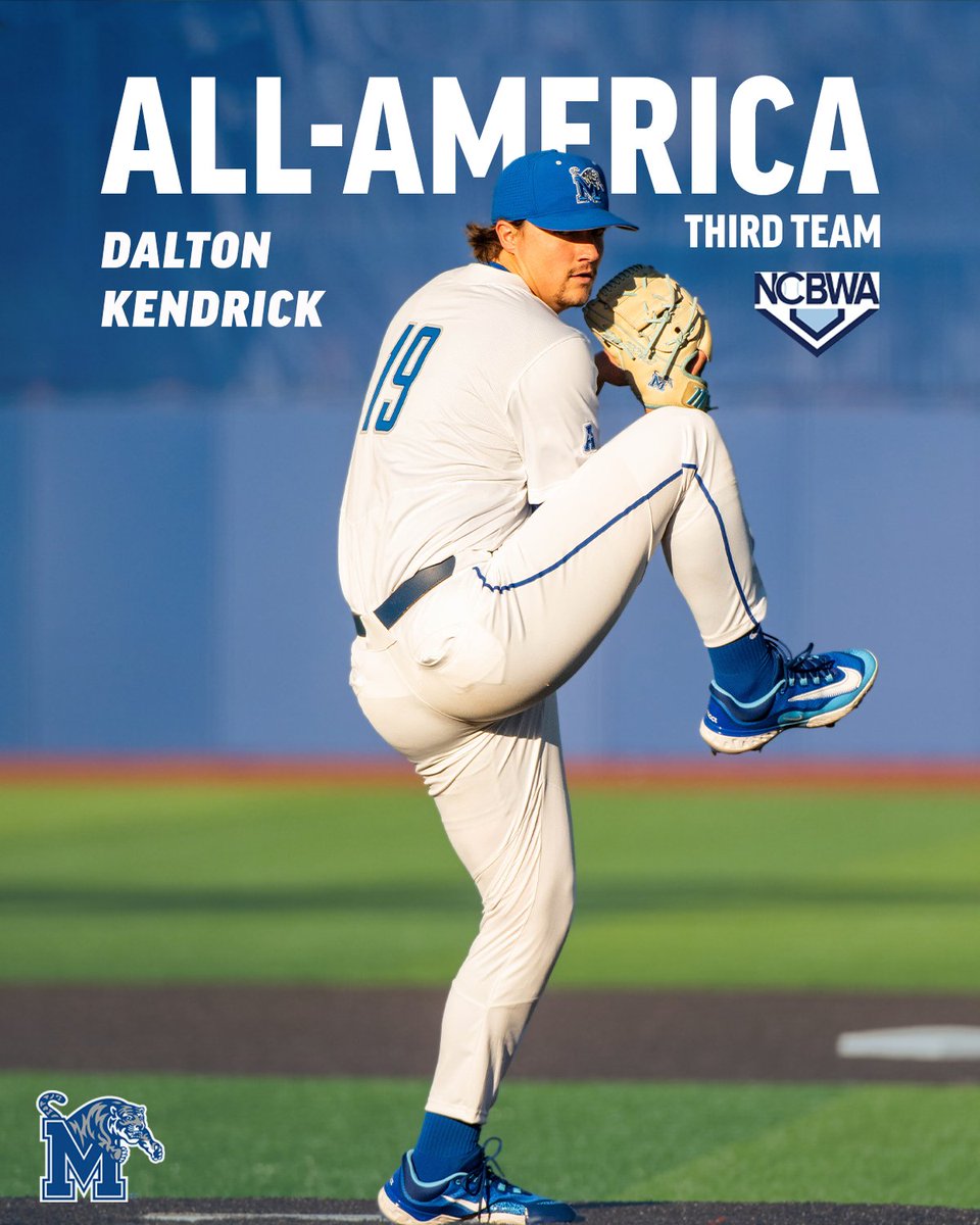 𝐃𝐊 𝐢𝐬 𝐚𝐧 𝐀𝐥𝐥-𝐀𝐦𝐞𝐫𝐢𝐜𝐚𝐧 🇺🇸

Congrats to <a href="/DaltonReedKend1/">Dalton Kendrick</a> on being named to the <a href="/NCBWA/">NCBWA</a> All-America team.

#GoTigersGo 

📰 gotigersgo.me/441PCfp
