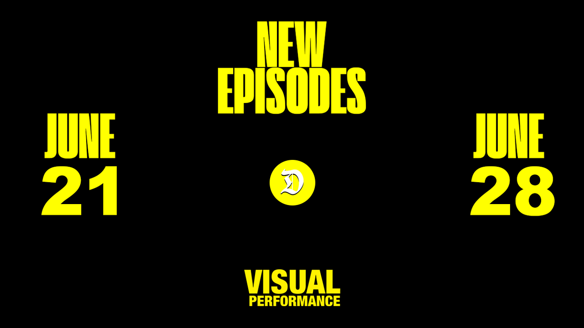 DailyMyle's tweet photo. WEDNESDAYS ARE BACK! New episodes of #VisualPerformance return June 21st &amp; 28th! https://t.co/Y4XnUxZLwe. https://t.co/rGOQZ3dE8T
