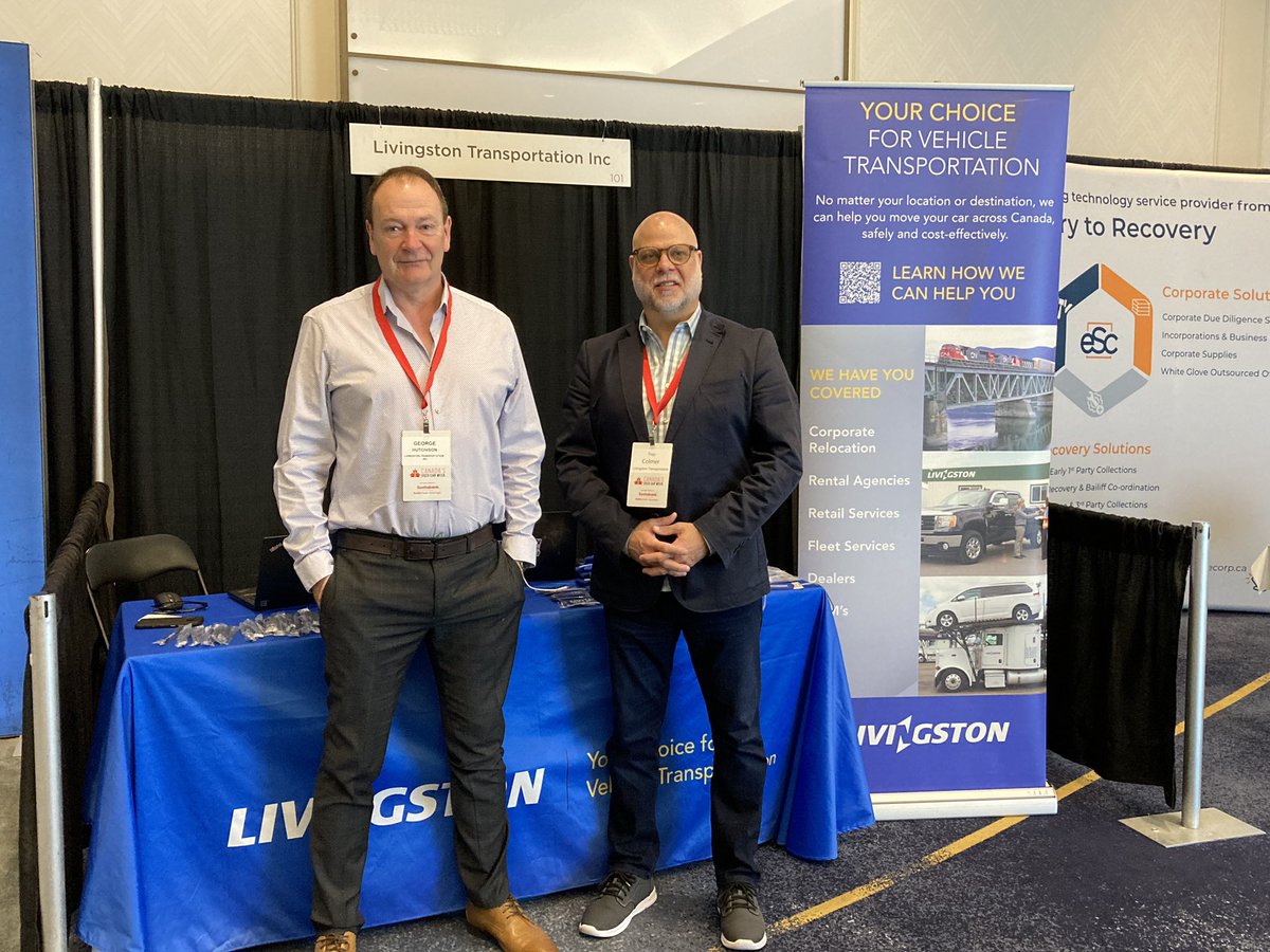 Livingston_VTS's tweet photo. It was a pleasure for Livingston Vehicle Transportation Servicesto be an exhibitor at #CanadianUsedCarWeek Thank you to all the staff at #ARC for your hosting a great event.  Great to meet people from all walks of life in the car business.  We are here to support you. https://t.co/EVkVqCp0vH