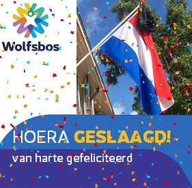 Vandaag horen onze eindexamenleerlingen of ze zijn #geslaagd Een hele spannende dag! In één keer gelukt? Yesss, wat een superprestatie! Heel veel succes met wat je volgend jaar gaat doen! Nog niet geslaagd? Succes bij je herexamen of volgend jaar, je kunt het! #wolfsbosonderwijs