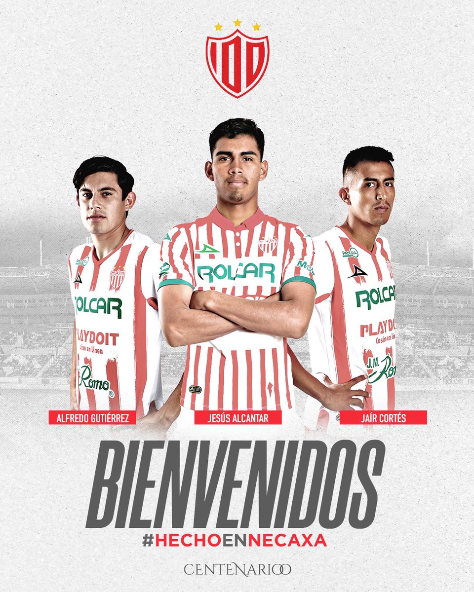ClubNecaxa's tweet photo. Talento #HechoEnNecaxa que regresa a casa de cara al #Apertura2023... 💪

Tras sus periodos en préstamo, Jesús Alcantar, Jair Cortés y Alfredo Gutiérrez retornan para incorporarse a nuestro primer equipo. ¡Venga, Rayos! ⚡️ https://t.co/md0JB41tNP