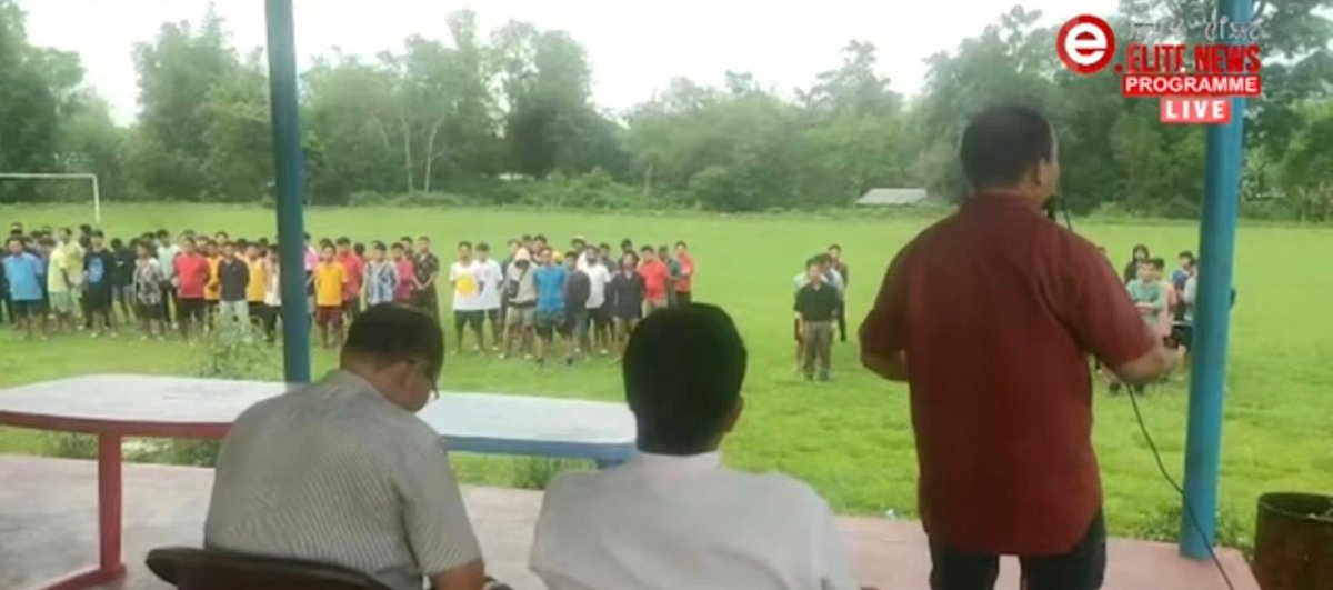 This picture show that,,meitei youth are gather around to attack #kukizo villages.Their leaders encourage them and train the innocent youth to exchange their lives with bullets.This madness should be stop . otherwise more people will perish
<a href="/AmitShah/">Amit Shah</a> <a href="/airnewsalerts/">All India Radio News</a>