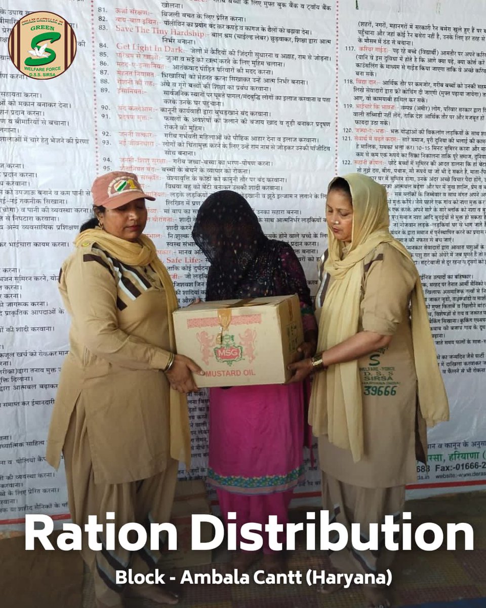 GreenSwelfares's tweet photo. Sharing is caring! Donate ration to the destitute and help put food on their tables. Your generosity can make a world of difference to those struggling to make ends meet. Let's fight hunger together! #RationDonation #foodbank #DeraSachaSauda https://t.co/5lsgvqLFos