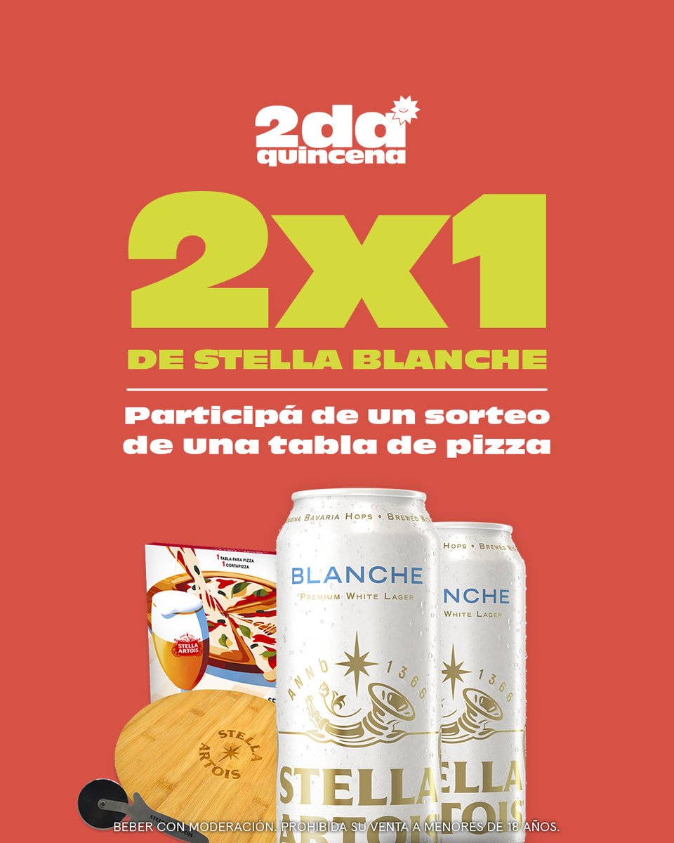 2daQuincena's tweet photo. Entrá a nuestro ig https://t.co/5IXHGOyERS para participar del sorteo junto a @StellaArtois_Ar por una tremenda tabla de pizza para regalar en el Día del Padre. 🔥 https://t.co/XPyZ6akN1j