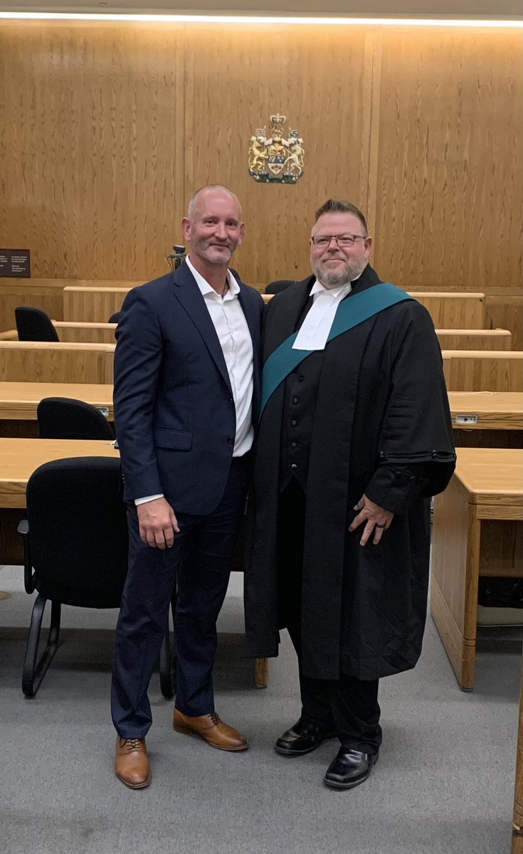 brockville001's tweet image. Couldn’t be happier for my friend former Sgt. Borgford on his new position as a Justice of the Peace! Congratulations