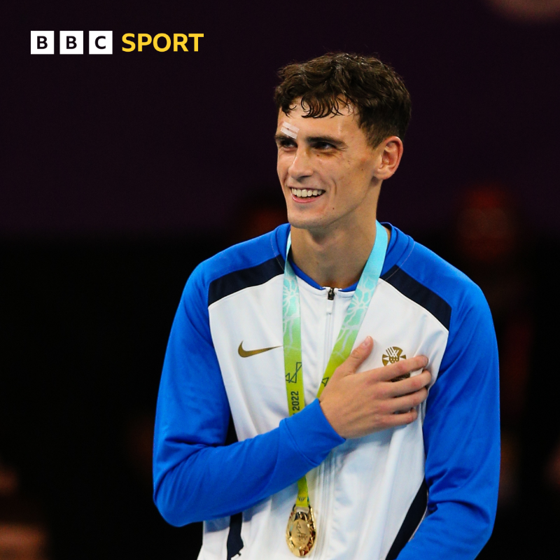 BBCSportScot's tweet photo. Reese Lynch is aiming to join Josh Taylor as the only Scottish boxers to go to the Olympics in the last 30 years. 

Lynch is one of the faces of the coming generation looking to emulate Taylor in fighting on the biggest stages 🥊⤵️