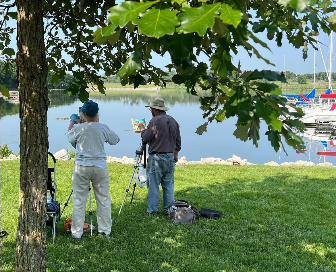 lautterback33's tweet image. Oh — how great it is to begin the day embracing the beauty of nature @lake_cunningham! As my walk ended, I came across a senior couple who were enjoying time together painting under a tree! I chatted with them for a minute and they were delightful. #liveyourlife