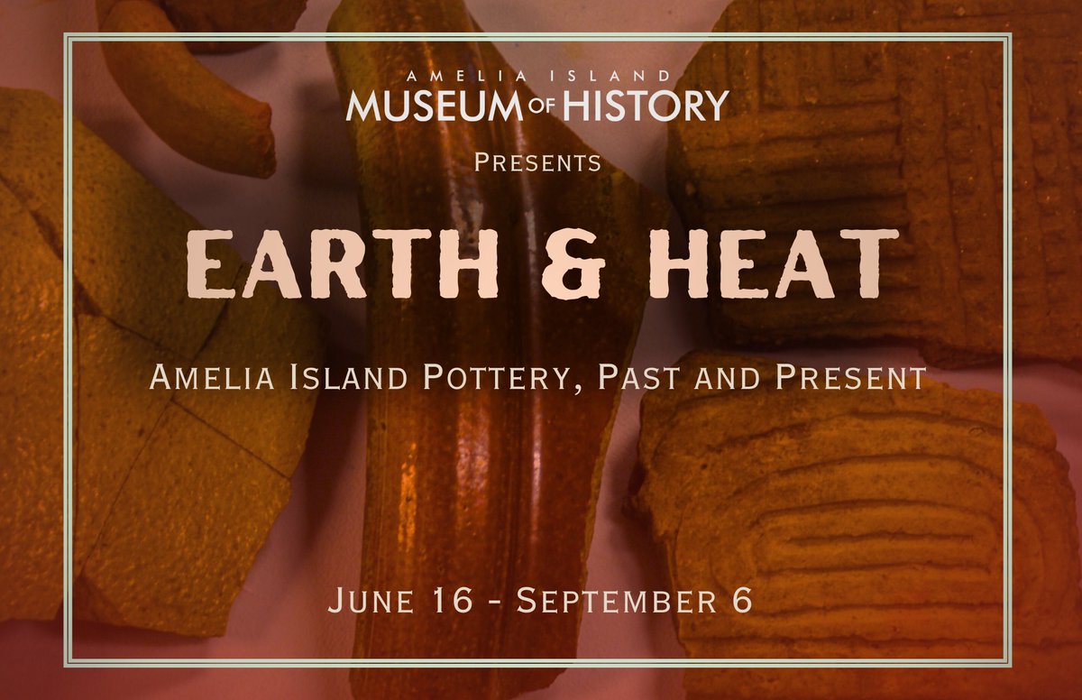 ameliamuseum's tweet photo. Come join us for the opening of our newest Temporary Exhibit this Friday!

This Exhibit opens with a talk by Dr. Neill Wallis, Associate Curator of the Ceramic Technology Lab at the Florida Museum of Natural History. https://t.co/tMYwBFgUcy