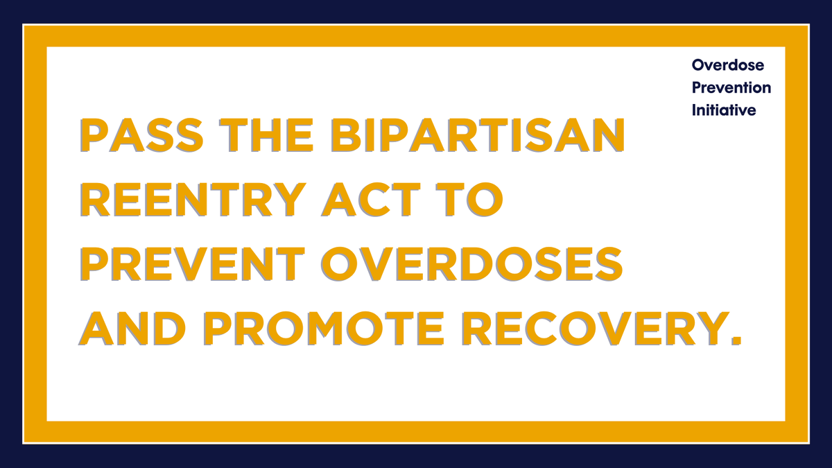 ActionForOD's tweet photo. Incarcerated Americans are at greater risk of overdose death two weeks after release.
But access to effective treatment for addiction is limited in jails and prisons. Just 12% nationwide provide #MOUD.
We're calling on Congress to pass the #ReentryAct to prevent overdoses. https://t.co/eIWNEZhgAZ