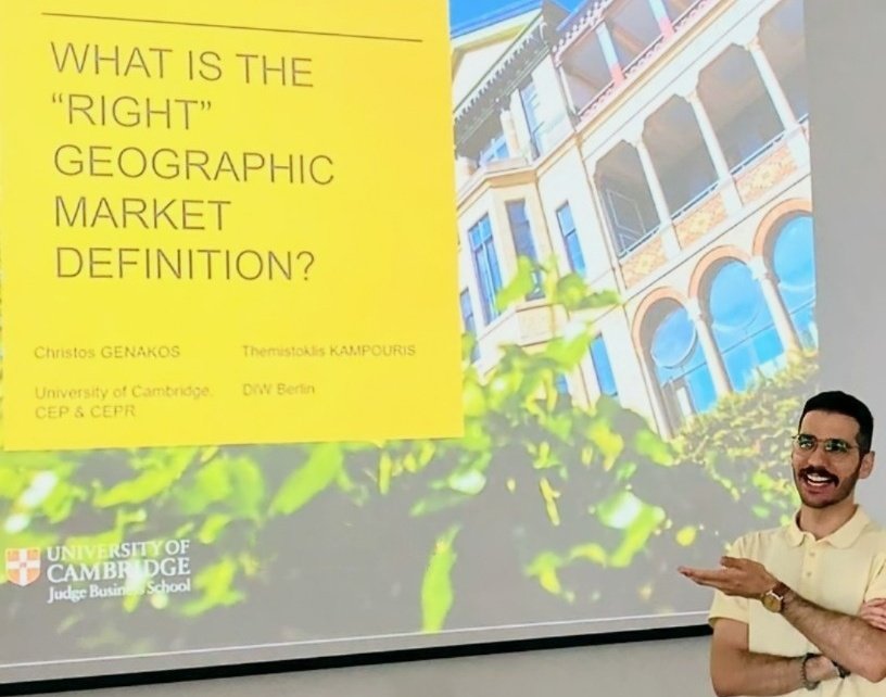 thkampouris's tweet photo. Back to the #Brown_Bag_Seminar_IO with new ideas on Geographic Market Definition.
@DIW_Berlin @DIW_GradCenter https://t.co/ia0fvHQc9s
