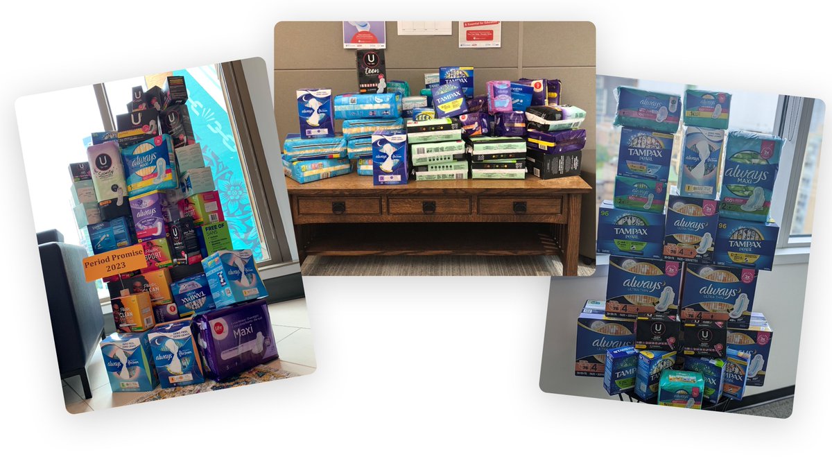 EarnscliffeCda's tweet photo. Our #periodpromise campaign has come to an end! Thank you to our team members across the country for generously stepping up with menstrual products and financial donations for @UnitedWay_BC to #endperiodpoverty. https://t.co/rSEkK4ZLOS