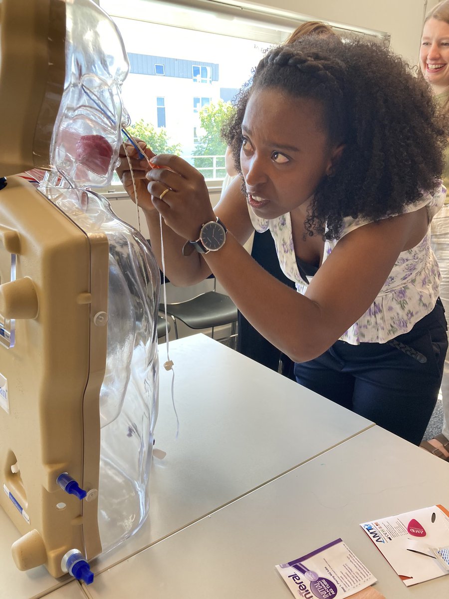 AlisonCulkin's tweet photo. Our wonderful delegates on the @BDA_PENG #clinicalupdate2023 learning about passing NGT and nasal retention devices and checking pH to ensure correct position #whatdietitiansdo @NNNGUK @BAPENUK @BDA_Dietitians https://t.co/EmyxyzMynC