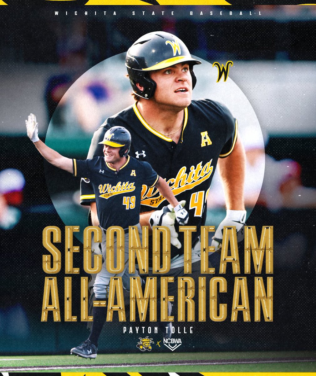 GoShockersBSB's tweet photo. The tradition continues.

Payton Tolle is the 58th All-American in program history 🏆

@RolleTolle49 x @NCBWA https://t.co/C2uWkl5EzX