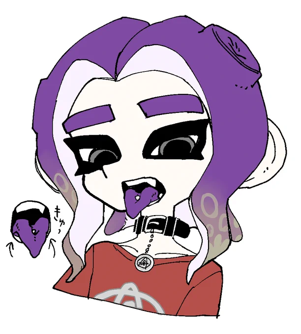 舌ハート