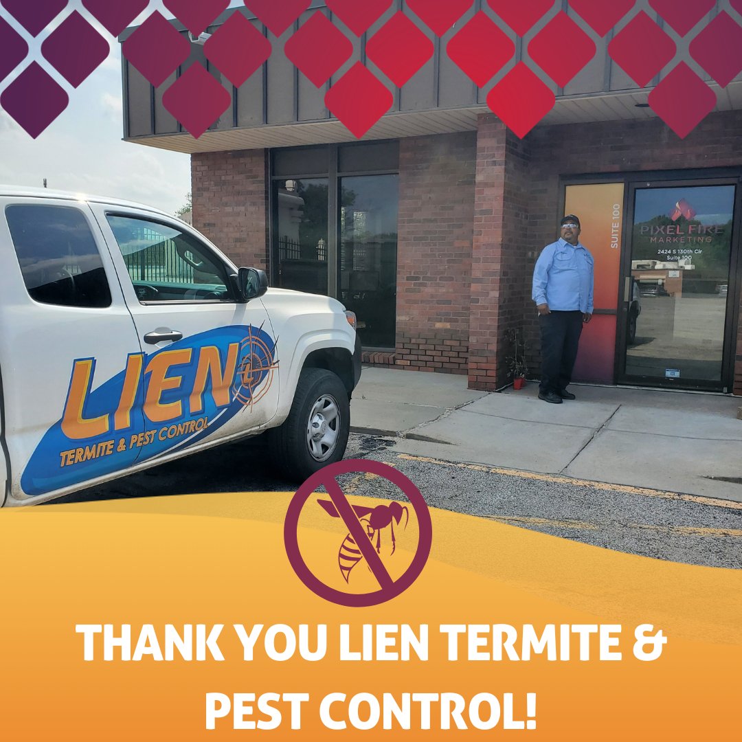 🐝 We're buzzing with gratitude! 🙌🏼

A massive shout-out to @LienTermite for their exceptional service in coming out to the Pixel Fire office to help us battle wasps and other insects this season! 🦟🔥 #waspseason #thankyou #termiteandpestcontrol #lientermite #omahabusiness