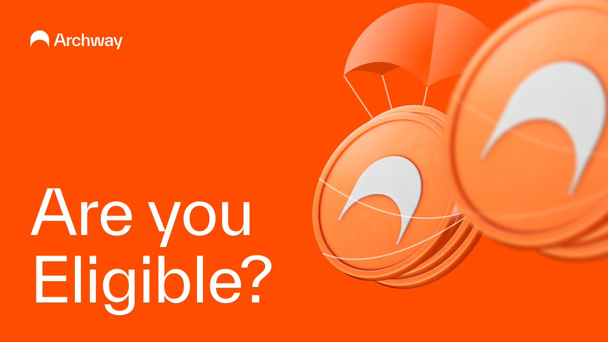 Prepare yourself, because our first genesis airdrop is coming your way!

The eligibility checker is now live:
airdrop.archway.io