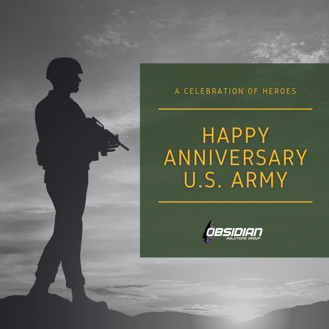 Happy 248th Anniversary US Army! Thank you for your many years of service.

#USArmy #birthday #service #thankyou #TeamOSG #federalcontracting