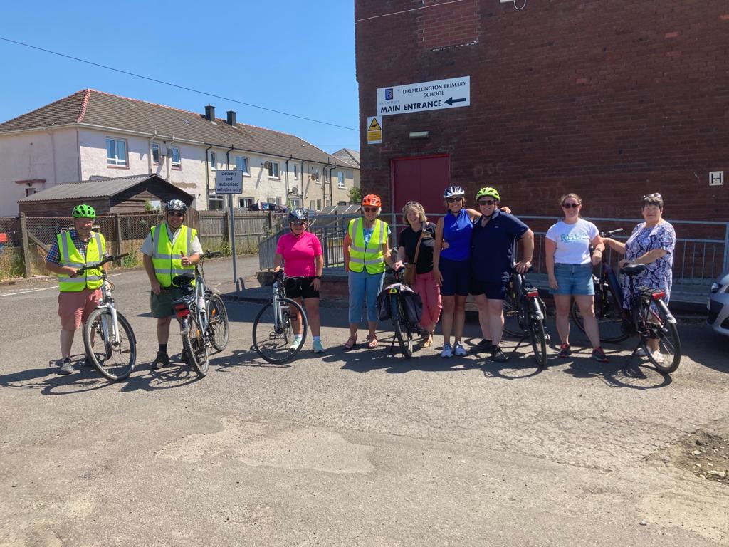 TheRHET's tweet photo. The RHET Chairman's Cycle Challenge rolled through Ayrshire today.
Here are some photos of a visit to Dalmellington School, as well as of some volunteer cyclists who tagged along.
Find out more: https://t.co/zUDiSzCavC
#rhetccc #flocktotheshow #royalhighlandshow https://t.co/F2GlaDgP02
