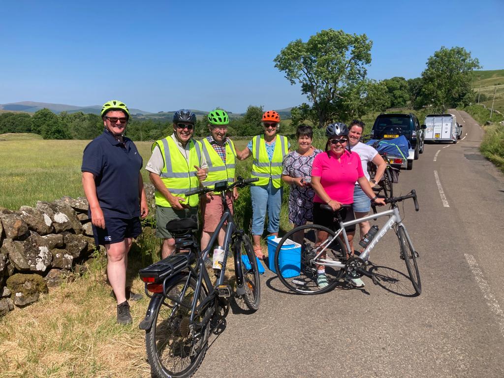 TheRHET's tweet photo. The RHET Chairman's Cycle Challenge rolled through Ayrshire today.
Here are some photos of a visit to Dalmellington School, as well as of some volunteer cyclists who tagged along.
Find out more: https://t.co/zUDiSzCavC
#rhetccc #flocktotheshow #royalhighlandshow https://t.co/F2GlaDgP02