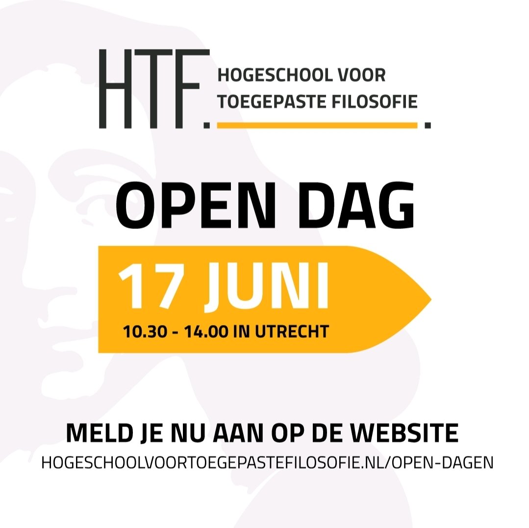 HTFfilosofie's tweet photo. OPEN DAG 17 JUNI Hogeschool voor Toegepaste Filosofie
#deeltijd #utrecht

► Bachelor Toegepaste Filosofie
► (Pre)master Toegepaste Filosofie
► Docentopleiding Filosofie en Burgerschap
► Propedeusefase 
► Losse Modules 
► cursus Burgerschap

https://t.co/OY3iQRes1X https://t.co/iy5Jm88M3w