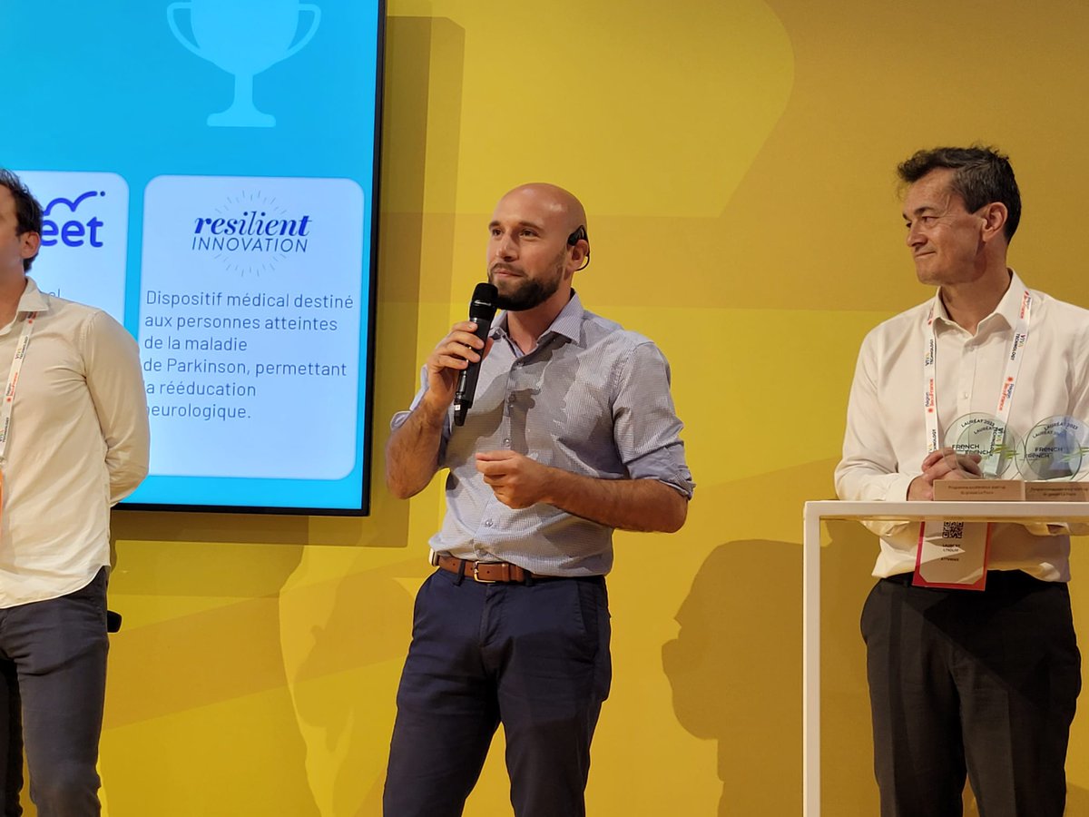 La Poste Groupe OCC (@lpnews_occ) on Twitter photo Au salon #vivatech, les nouveaux projets integrant le dispositif #FrenchIoT ont été dévoilés.
Parmi ces projets, <a href="/Resilient_Innov/">Resilient Innov Fr</a>, start-up occitane, basée à #Montpellier a été sélectionnée. Elle accompagne les personnes atteintes de la maladie de parkinson. 👏
<a href="/GroupeLaPoste/">La Poste Groupe</a> Au salon #vivatech, les nouveaux projets integrant le dispositif #FrenchIoT ont été dévoilés.
Parmi ces projets, <a href="/Resilient_Innov/">Resilient Innov Fr</a>, start-up occitane, basée à #Montpellier a été sélectionnée. Elle accompagne les personnes atteintes de la maladie de parkinson. 👏
<a href="/GroupeLaPoste/">La Poste Groupe</a>