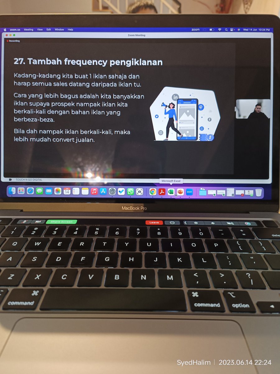 syedhalim769's tweet photo. Terima.kasih Tuan @RahimIbrahim69 berkongsi Ilmu malam ni, Scale Your Sales (SYS)
Rezeki dapat guru yang konsisten sharing Ilmu bermanfaat dan rezeki berada dalam Circle EMGP.
#mazhabkebenaran #emgp https://t.co/jV3RmM0w8r
